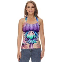 Psychedelic Mushroom For Sorcery And Theurgy Basic Halter Top by GardenOfOphir