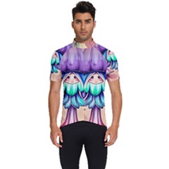 Psychedelic Mushroom For Sorcery And Theurgy Men s Short Sleeve Cycling Jersey by GardenOfOphir