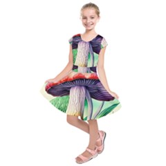 Prestidigitation And Legerdemain Kids  Short Sleeve Dress by GardenOfOphir