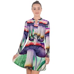 Prestidigitation And Legerdemain Long Sleeve Panel Dress by GardenOfOphir