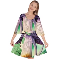 Prestidigitation And Legerdemain Velour Kimono Dress by GardenOfOphir