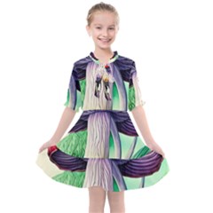 Prestidigitation And Legerdemain Kids  All Frills Chiffon Dress by GardenOfOphir