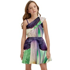 Prestidigitation And Legerdemain Kids  One Shoulder Party Dress by GardenOfOphir