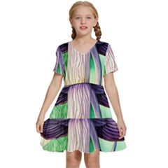 Prestidigitation And Legerdemain Kids  Short Sleeve Tiered Mini Dress by GardenOfOphir