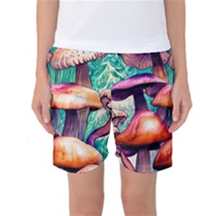 Charming Toadstool Women s Basketball Shorts by GardenOfOphir