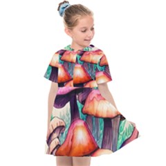 Charming Toadstool Kids  Sailor Dress by GardenOfOphir