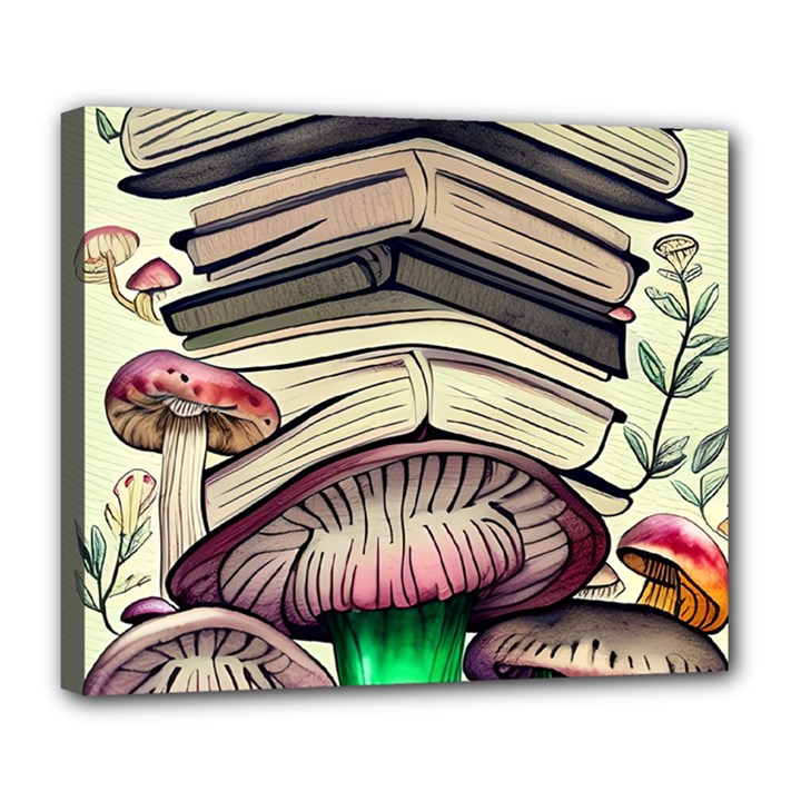 Necromancy Mushroom Deluxe Canvas 24  x 20  (Stretched)