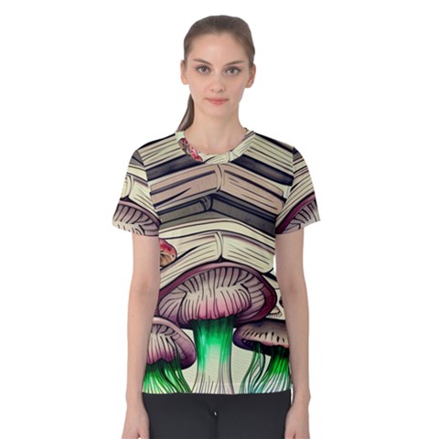 Necromancy Mushroom Women s Cotton Tee by GardenOfOphir