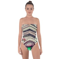 Necromancy Mushroom Tie Back One Piece Swimsuit by GardenOfOphir