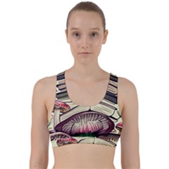 Necromancy Mushroom Back Weave Sports Bra by GardenOfOphir