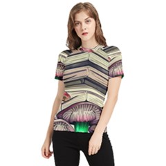 Necromancy Mushroom Women s Short Sleeve Rash Guard by GardenOfOphir