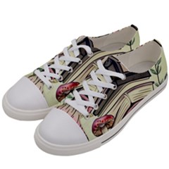 Necromancy Mushroom Women s Low Top Canvas Sneakers by GardenOfOphir