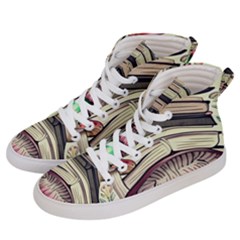 Necromancy Mushroom Women s Hi-top Skate Sneakers by GardenOfOphir