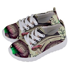 Necromancy Mushroom Kids  Lightweight Sports Shoes by GardenOfOphir