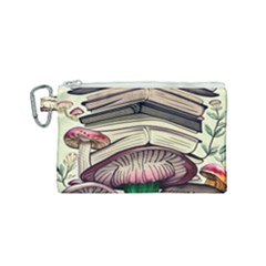 Necromancy Mushroom Canvas Cosmetic Bag (small) by GardenOfOphir