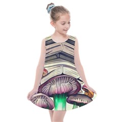 Necromancy Mushroom Kids  Summer Dress by GardenOfOphir