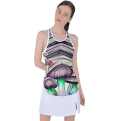 Necromancy Mushroom Racer Back Mesh Tank Top by GardenOfOphir