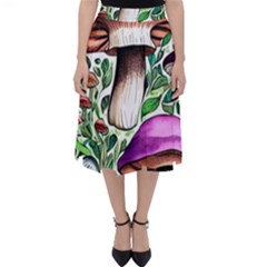 Magician s Conjuration Mushroom Classic Midi Skirt by GardenOfOphir