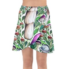 Magician s Conjuration Mushroom Wrap Front Skirt by GardenOfOphir