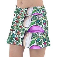 Magician s Conjuration Mushroom Classic Tennis Skirt by GardenOfOphir