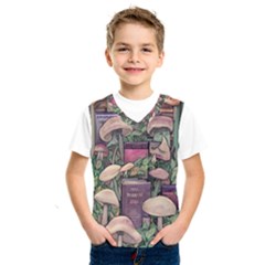 Spellbinding Mojo Mushroom Kids  Basketball Tank Top by GardenOfOphir