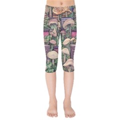 Spellbinding Mojo Mushroom Kids  Capri Leggings 