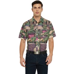 Spellbinding Mojo Mushroom Men s Short Sleeve Pocket Shirt  by GardenOfOphir