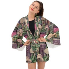 Spellbinding Mojo Mushroom Long Sleeve Kimono by GardenOfOphir