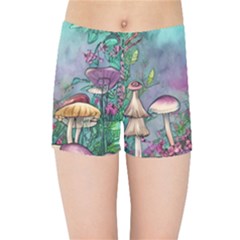 Enchanted Champignon Kids  Sports Shorts by GardenOfOphir