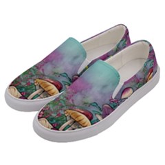 Enchanted Champignon Men s Canvas Slip Ons by GardenOfOphir