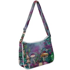 Enchanted Champignon Zip Up Shoulder Bag by GardenOfOphir