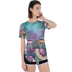 Enchanted Champignon Perpetual Short Sleeve T-shirt by GardenOfOphir