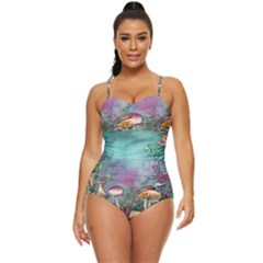 Enchanted Champignon Retro Full Coverage Swimsuit by GardenOfOphir