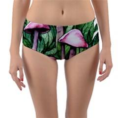 Charm Of The Toadstool Reversible Mid-waist Bikini Bottoms by GardenOfOphir