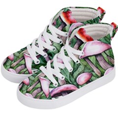 Charm Of The Toadstool Kids  Hi-top Skate Sneakers by GardenOfOphir