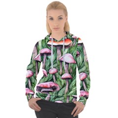 Charm Of The Toadstool Women s Overhead Hoodie by GardenOfOphir