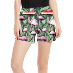 Charm Of The Toadstool Women s Runner Shorts by GardenOfOphir