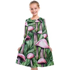 Charm Of The Toadstool Kids  Midi Sailor Dress by GardenOfOphir