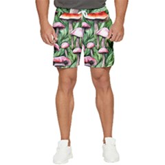 Charm Of The Toadstool Men s Runner Shorts by GardenOfOphir