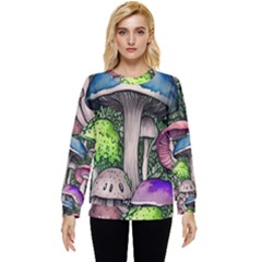 Necromancy Of The Mushroom Hidden Pocket Sweatshirt by GardenOfOphir