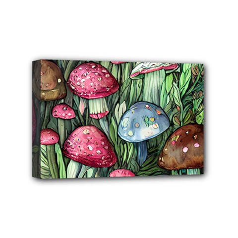 Magicians  Mushrooms Mini Canvas 6  X 4  (stretched) by GardenOfOphir