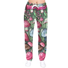 Magicians  Mushrooms Women Velvet Drawstring Pants