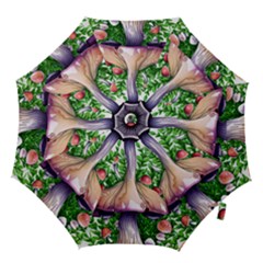 Conjuring Charm Of The Mushrooms Hook Handle Umbrellas (medium) by GardenOfOphir