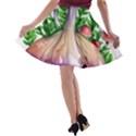 Conjuring Charm Of The Mushrooms A-line Skater Skirt View2