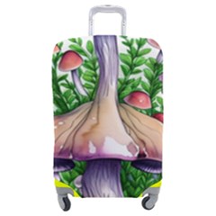 Conjuring Charm Of The Mushrooms Luggage Cover (medium) by GardenOfOphir