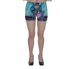 Sorcery And Spellwork With Mushrooms Skinny Shorts by GardenOfOphir