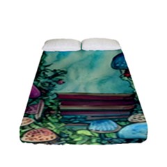 Sorcery And Spellwork With Mushrooms Fitted Sheet (full/ Double Size) by GardenOfOphir