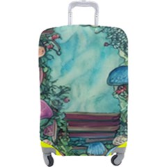 Sorcery And Spellwork With Mushrooms Luggage Cover (large) by GardenOfOphir