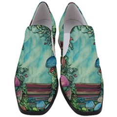 Sorcery And Spellwork With Mushrooms Women Slip On Heel Loafers by GardenOfOphir