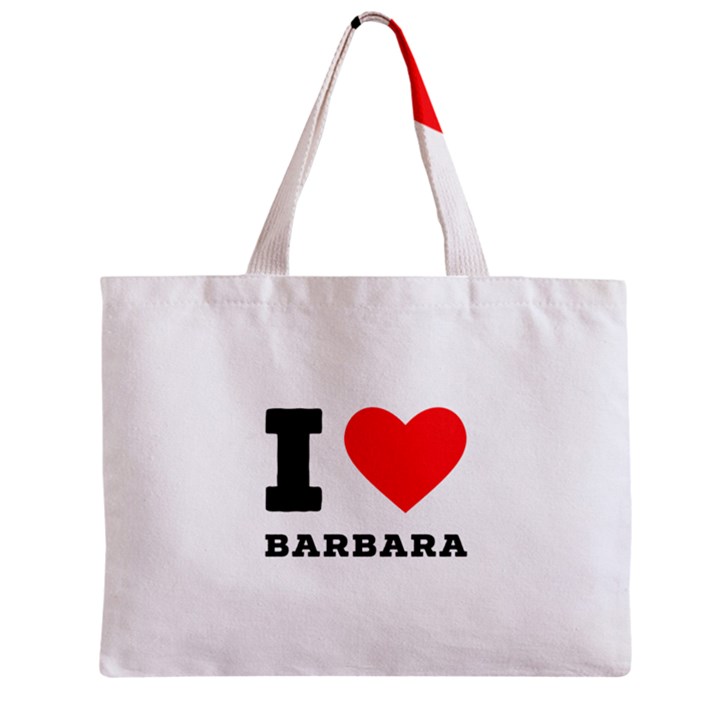 I love barbara Zipper Mini Tote Bag